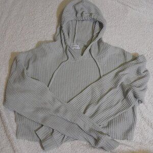 Mint Green Cropped Hoodie